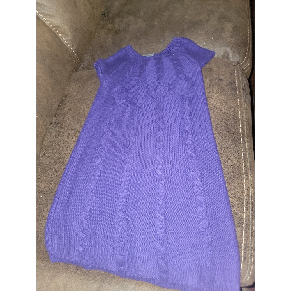 Gymboree fairy tale forest purple sweater dress size 7